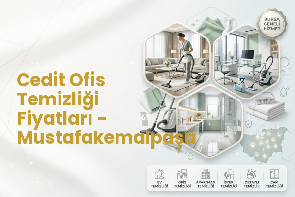 Cedit Ofis Temizliği Fiyatları - Mustafakemalpaşa